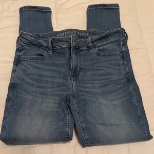 American Eagle Outfitters High Rise Blue Jeans